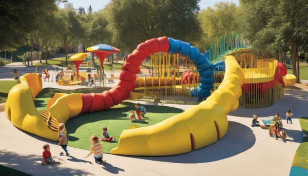 Caterpilou : une aire de jeux monumentale pour enfants à Lyon